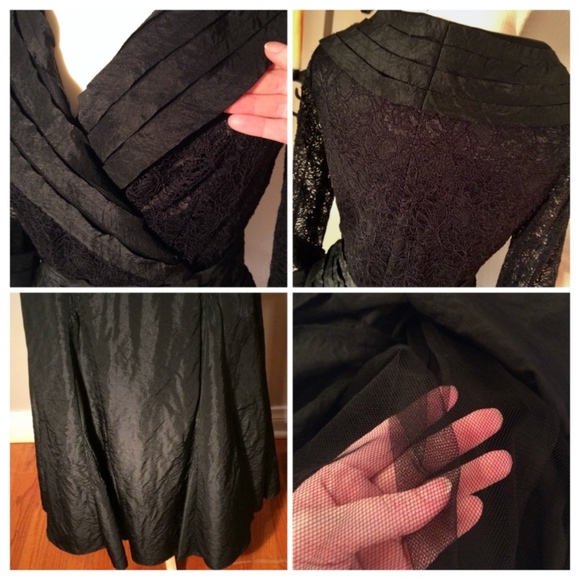 Black Two Piece Formal Gown - Picture 7 of 8